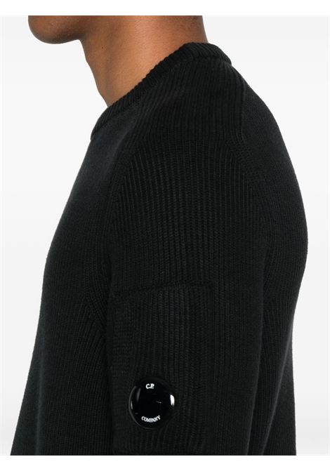 crewneck sweater man black C.P. COMPANY | 19CMKN015A-006608A999